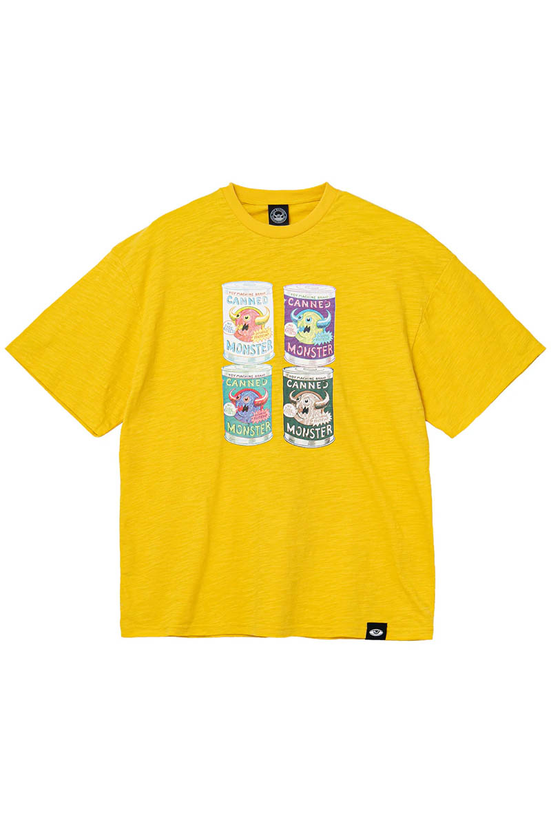 TOY MACHINE (トイ・マシーン) CANNED MONSTER SLUB YARN SS TEE - Gold
