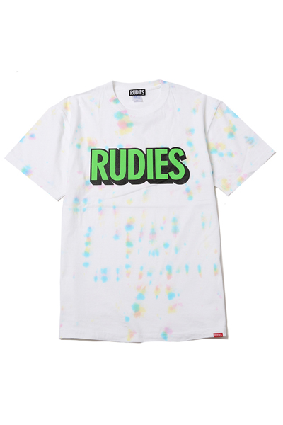 RUDIE'S SOLID PHAT VIRUS DYED-T WHITE/GREEN