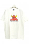 TOY MACHINE TMS18ST24 PIGMENT PRINT TEE WHITE