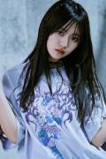 kuua×TRAVAS TOKYO(トラバス・トーキョー) イラスト半袖Tシャツ③ - Purple