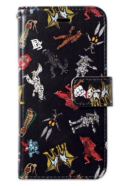 PUNK DRUNKERS 【PDSx円谷プロxTREST】New Android case 手帳型 BLACK