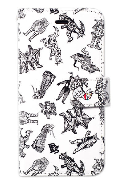 PUNK DRUNKERS 【PDSx円谷プロxTREST】New Android case 手帳型 WHITE