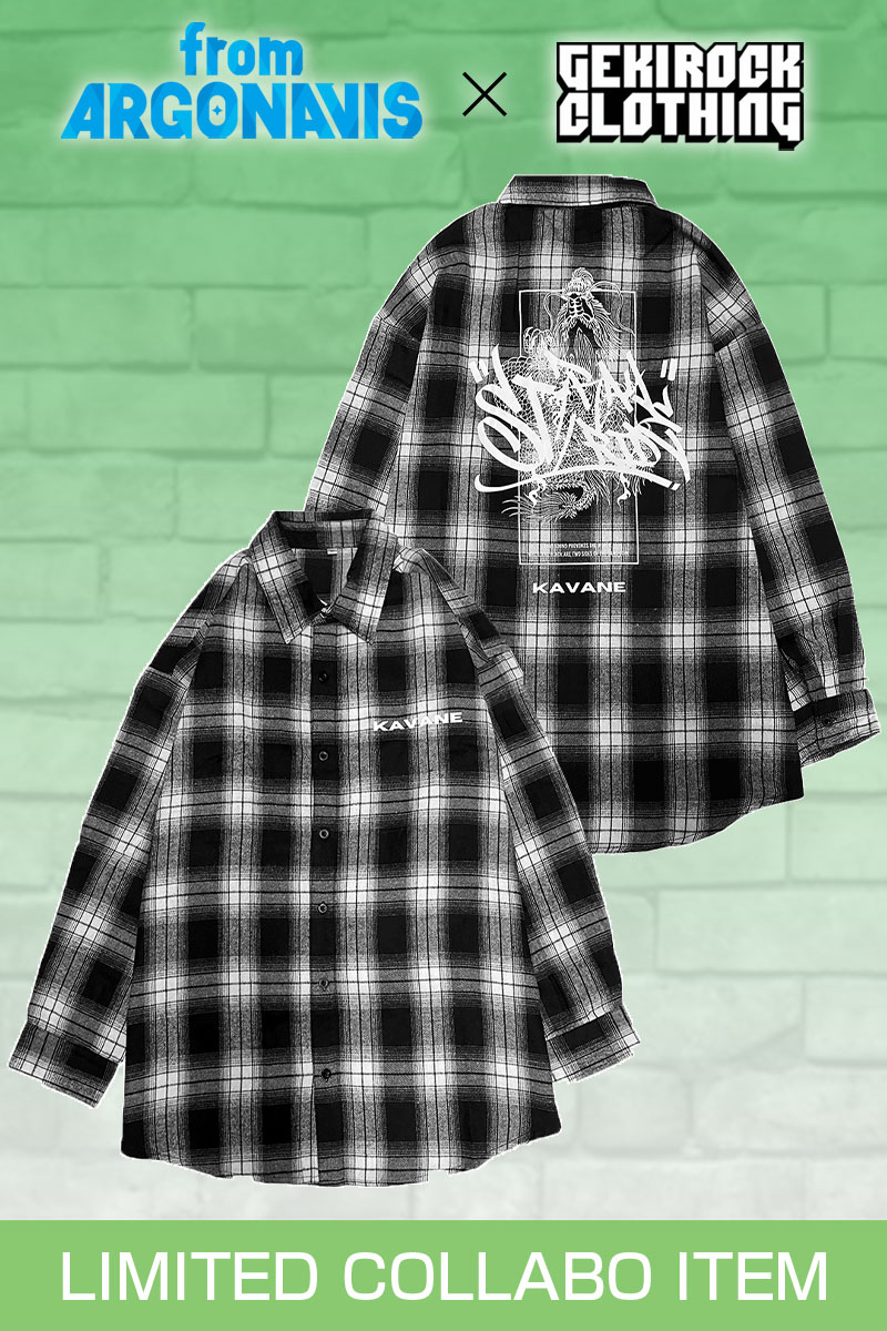 【予約商品】天王寺龍介×KAVANE Clothingコラボ・チェックシャツ