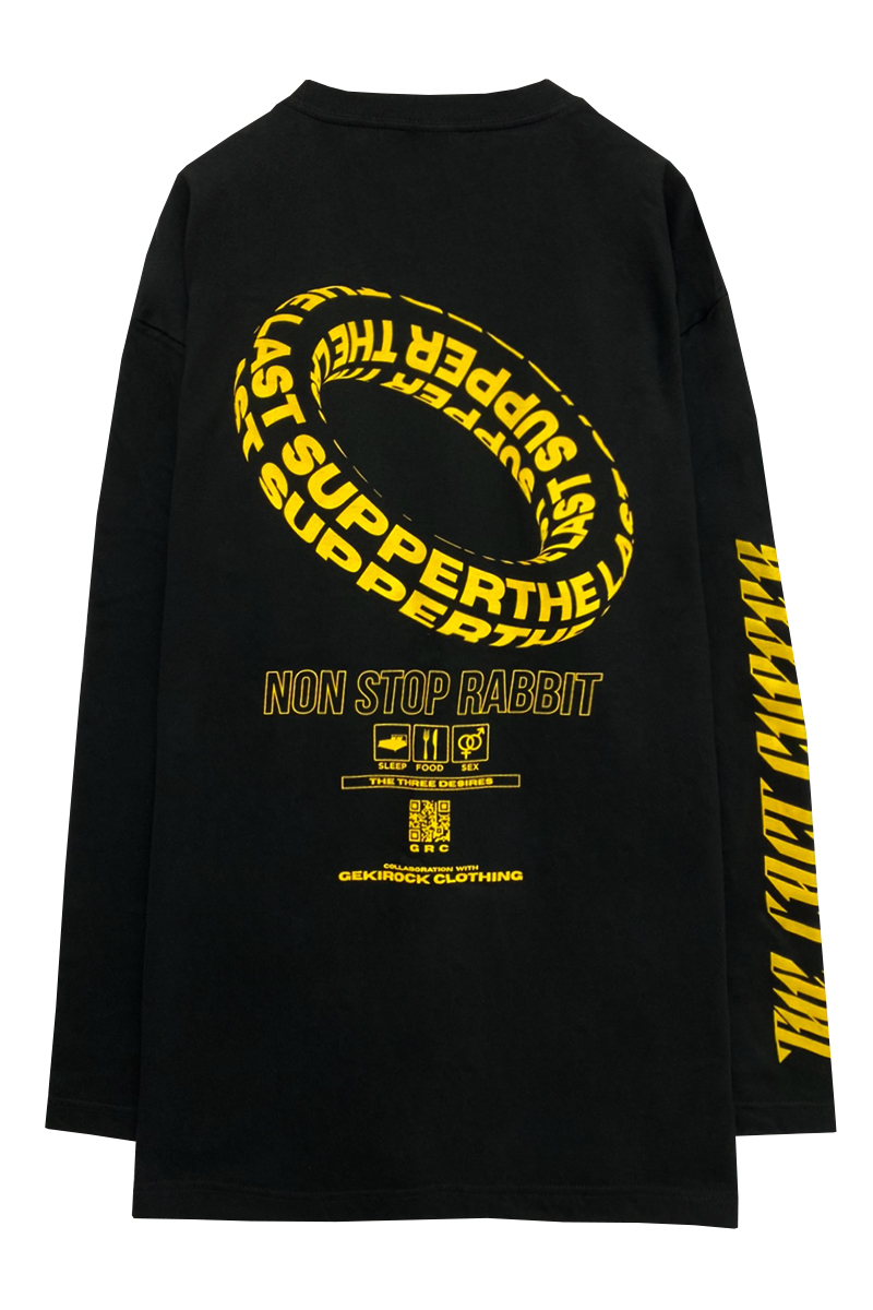 【期間限定】 Stop Non Rabbit×GEKIROCK YELLOW コラボ・ロンT CLOTHING アイドル