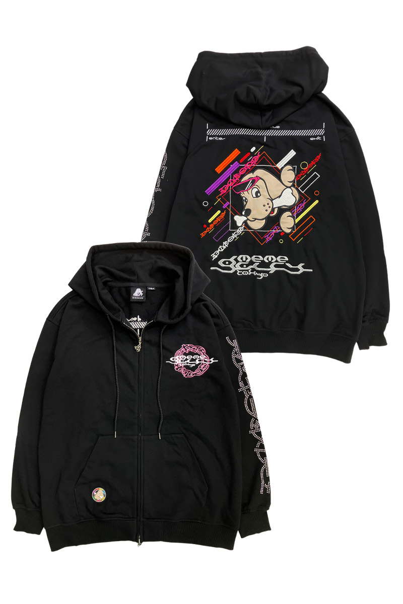 【予約商品】 ミームトーキョー×GALFY×GEKIROCK CLOTHINGコラボ・ジップ・アップ・パーカー