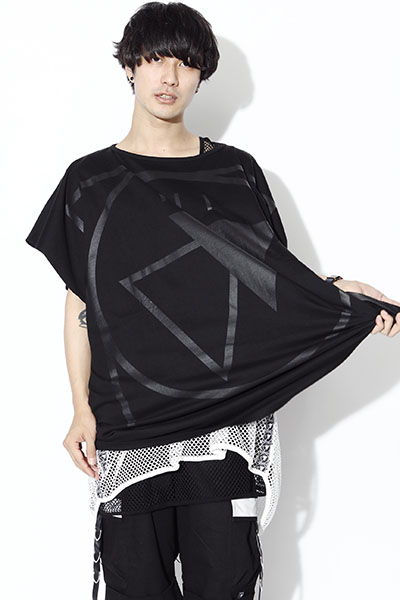SILLENT FROM ME CRYPTIC -Square Sleeveless- BLACK/BLACK