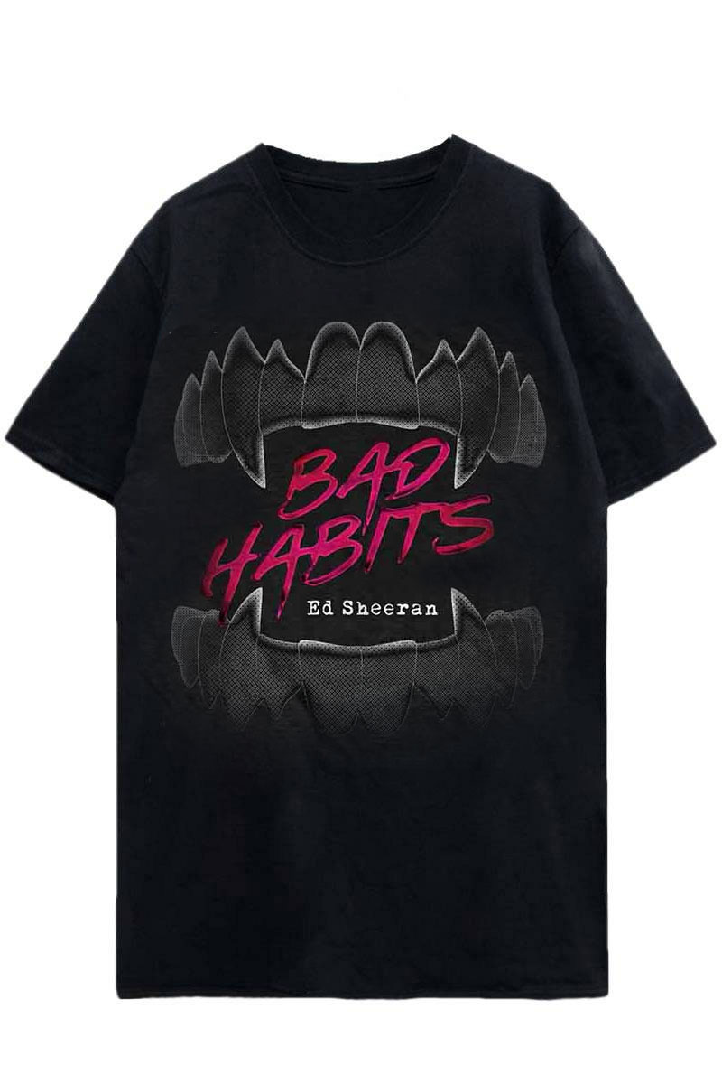 ED SHEERAN UNISEX T-SHIRT: BAD HABITS