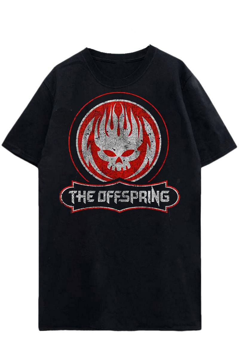 THE OFFSPRING UNISEX T-SHIRT: DISTRESSED SKULL
