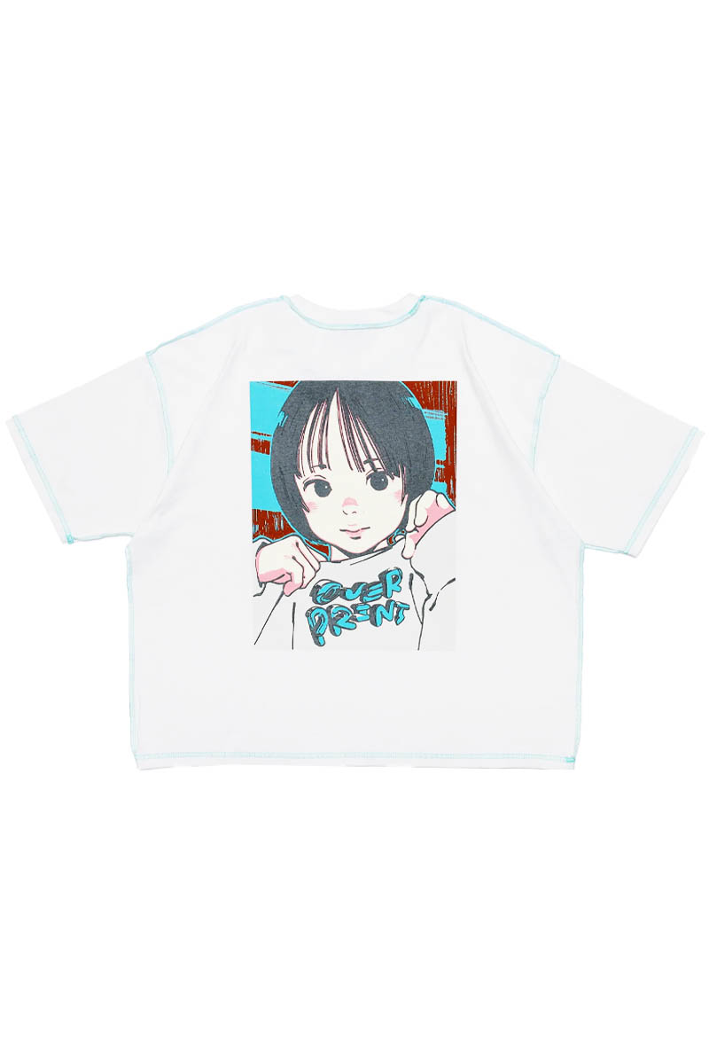 【お問い合わせ商品】over print POP ART Tee Ver:21 GLOW IN THE DARK - White