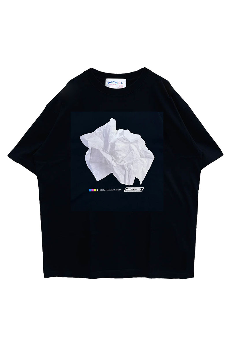 over print (オーバープリント) tissue Tee