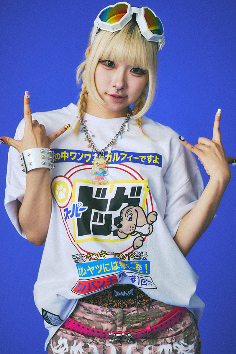 GALFY (ガルフィー) スーパードッグTee - White