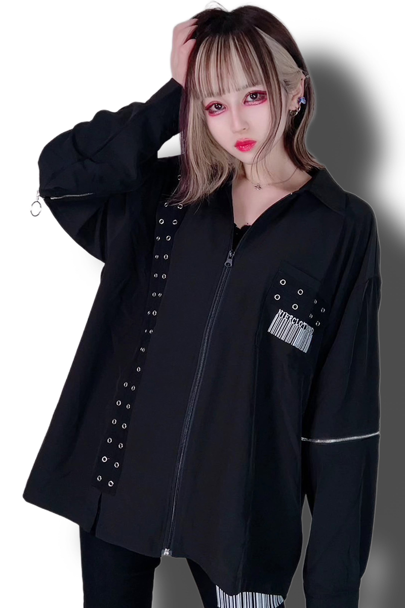 NieR (ニーア) 2WAY BACK WING SHIRT ZIP OUTER