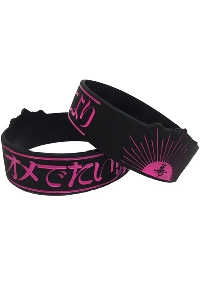 【限定カラー】 オメでたい頭でなにより ラバーバンド BLACK/PINK