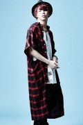 Zephyren(ゼファレン)LONG CHECK SHIRT S/S RED