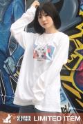 【予約商品】ゲキクロ限定カラー NOTBADCAT (ノットバッドキャット) Lift cat LS Tee WHITE
