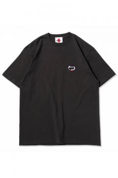 【予約商品】PUNK DRUNKERS ヒゲおやじ刺繍TEE - SUMI