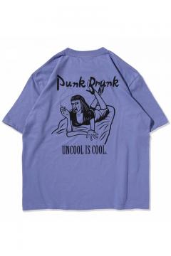 【予約商品】PUNK DRUNKERS NONフィクションBIG.TEE - D.BLUE
