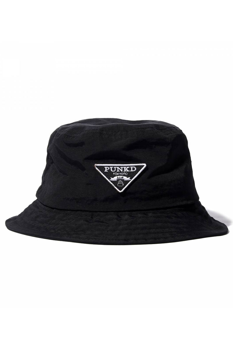 PUNK DRUNKERS 逆三角ロゴHAT - BLACK