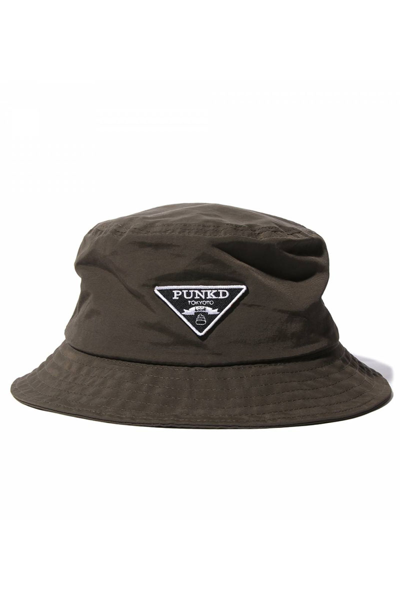 【予約商品】PUNK DRUNKERS 逆三角ロゴHAT - KHAKI