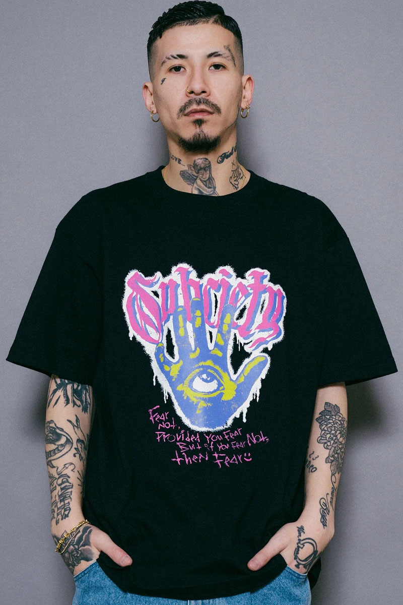 Subciety(サブサエティ) FEAR TEE BLACK