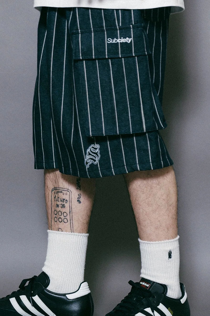 Subciety(サブサエティ) DENIM CARGO SHORTS BLACK