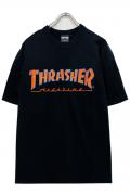 THRASHER  OUTLINED CRACK S/S T-SHIRTS BLACK