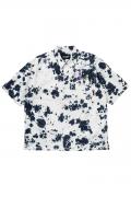TOY MACHINE (トイマシーン) TIE DYE SS LOOSE SHIRTS WHITE