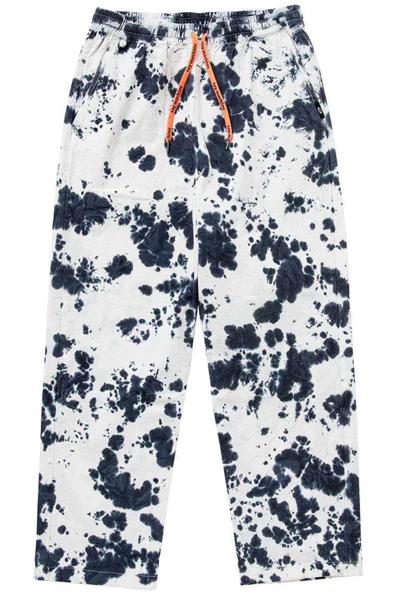 TOY MACHINE (トイマシーン) TIE DYE LOOSE FIT EAZY PANTS WHITE