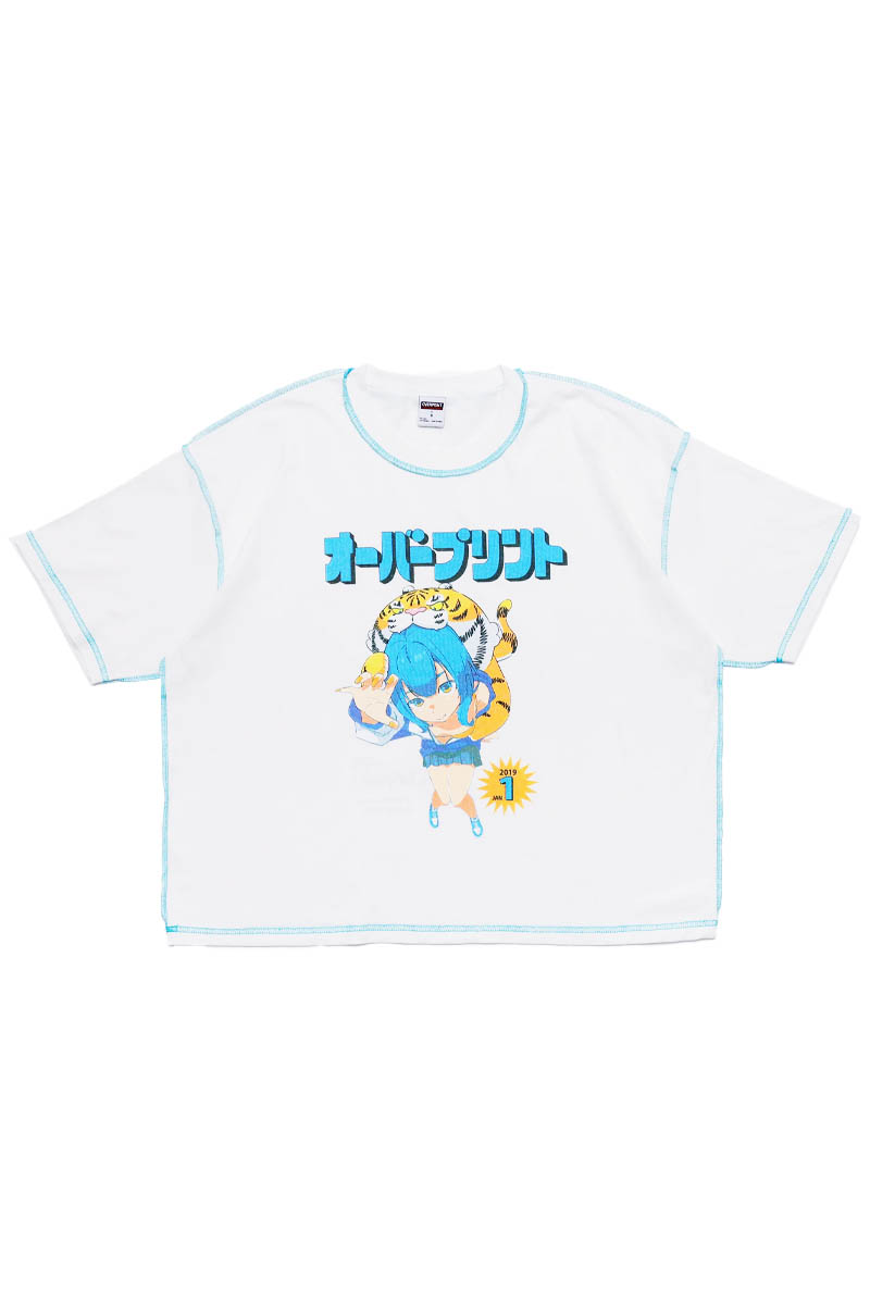 over print (オーバー・プリント) MAGAZINE Tee - White