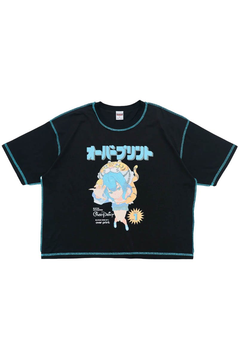 over print (オーバー・プリント) MAGAZINE Tee - Black