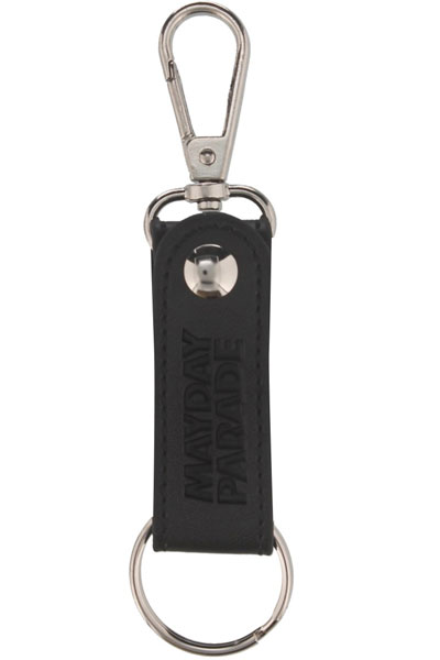 MAYDAY PARADE Logo Black - Leather Key Chain