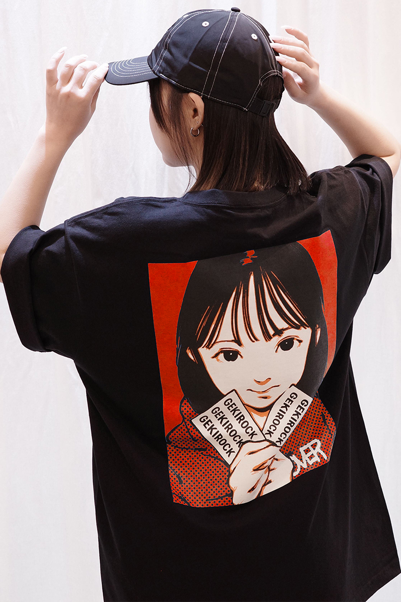 【ゲキクロ限定】over print (オーバープリント)×GEKIROCK　TICKET Tee  RED×BLACK