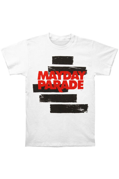 MAYDAY PARADE Black Lines White - T-Shirt