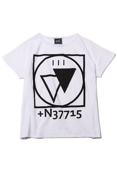 SILLENT FROM ME CRYPTIC -Drape Tee- WHITE