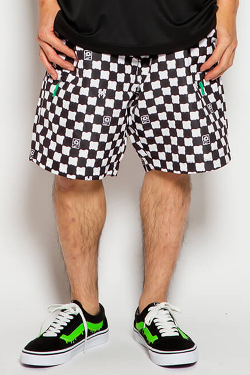 MAGICAL MOSH MISFITS MxMxM CHECKER SHORTS WHITE