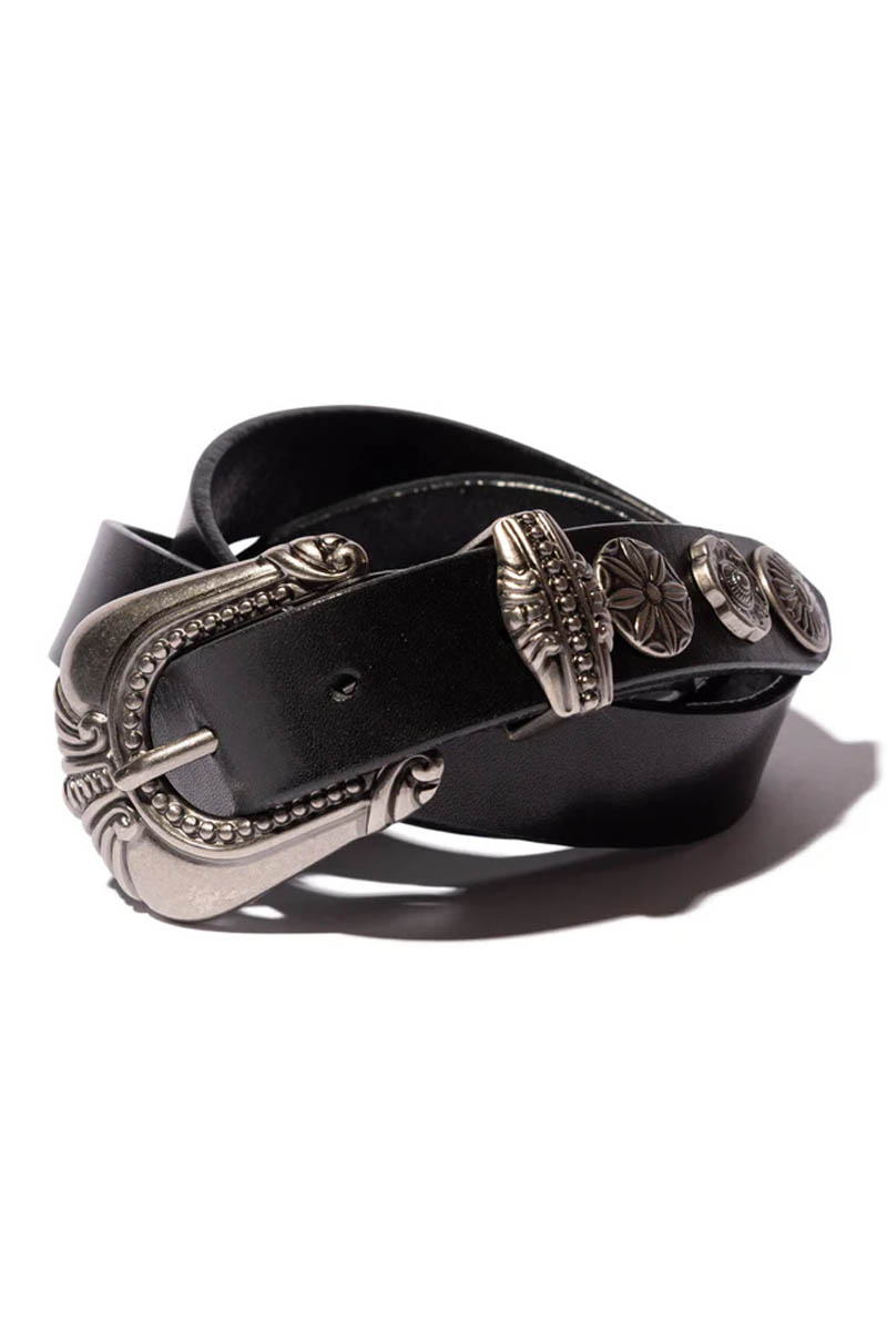 【予約商品】glamb(グラム) Western Charm Belt / ウエスタンチャームベルト - Black