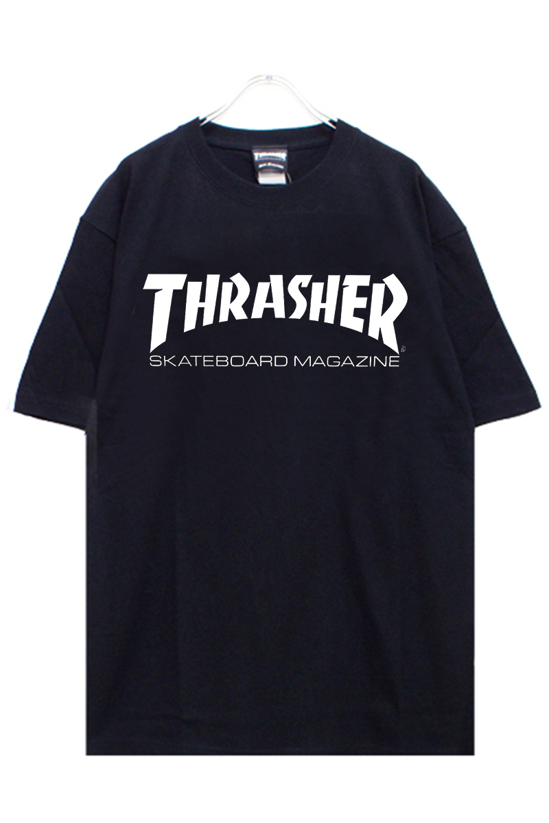 THRASHER (スラッシャー) TH8101 Mag LogoTee BK/WH