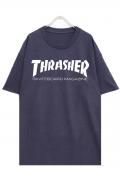 THRASHER (スラッシャー) TH8101 MAG LOGO TEE NAV/WHT