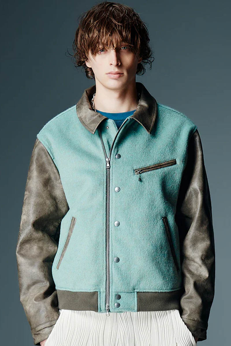 【予約商品】glamb(グラム) Riders Stadium Jumper / ライダーススタジアムジャンパー - Mint