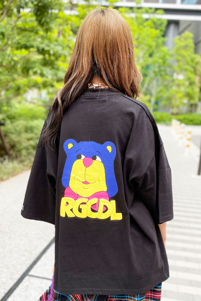 ROLLING CRADLE RGCDL BEAR SUPER BIG TEE / BLACK