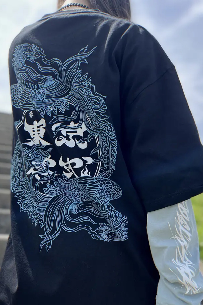 T-Shirt 雲雀 Tシャツ 東京13零式 ブラック レッド 黒 赤 - メルカリ