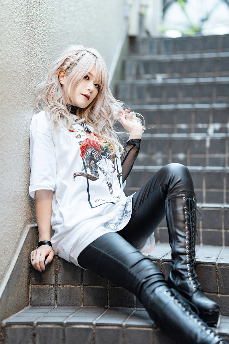Unlucky Morpheus×GEKIROCK CLOTHING 限定コラボ・Tシャツ（Baphomet） WHITE