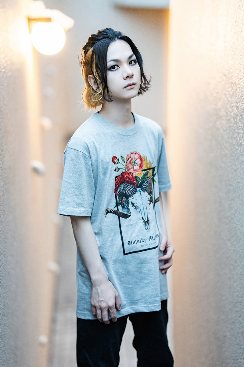 Unlucky Morpheus×GEKIROCK CLOTHING 限定コラボ・Tシャツ（Baphomet） GRAY