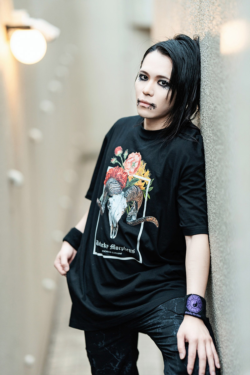 Unlucky Morpheus×GEKIROCK CLOTHING 限定コラボ・Tシャツ（Baphomet） BLACK