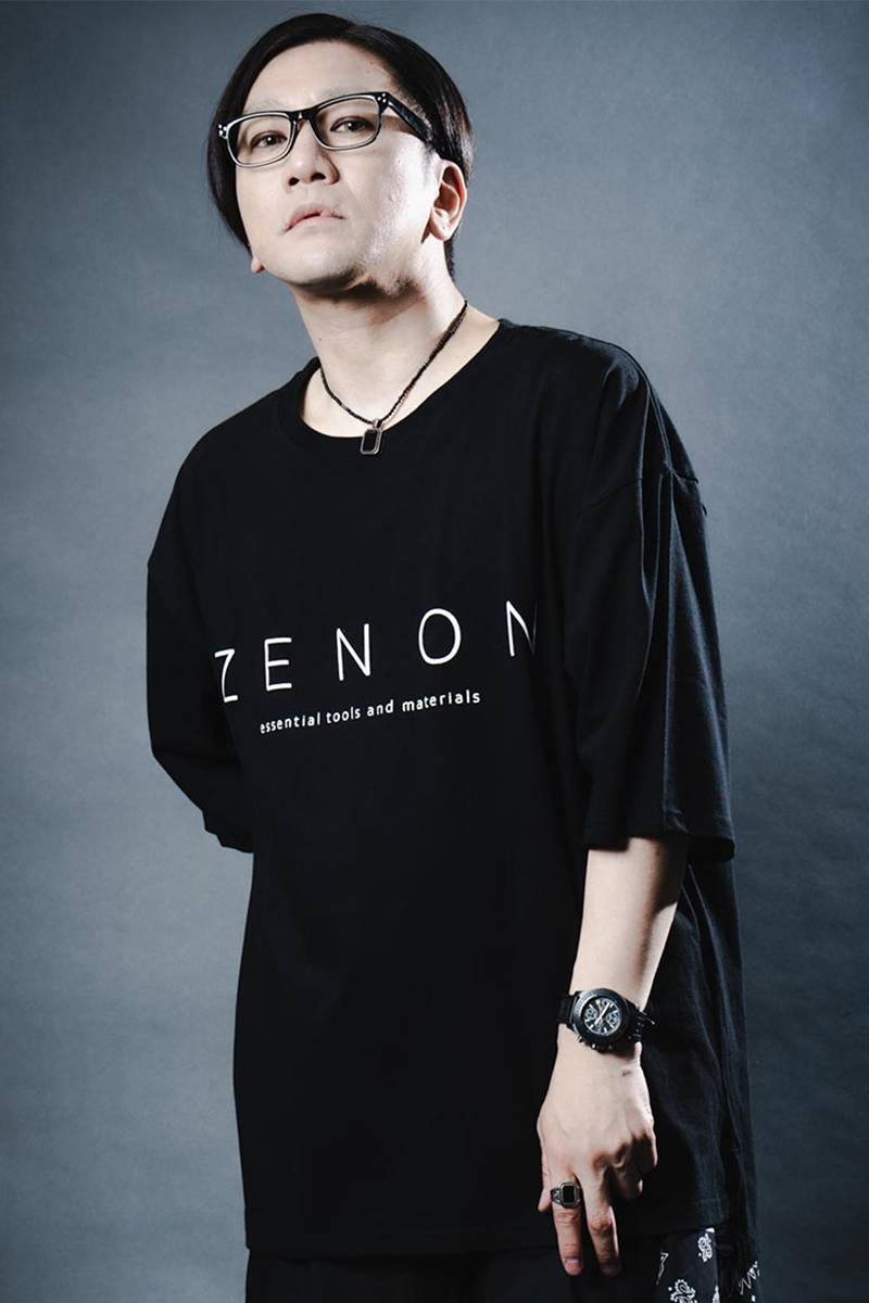 ZENON(ゼノン) Simple logo S/S big tee BLACK/WHITE