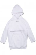 LILWHITE(dot) (リルホワイトドット) -INFERIOR- Q/S SIDE ZIP HOODIE WHITE