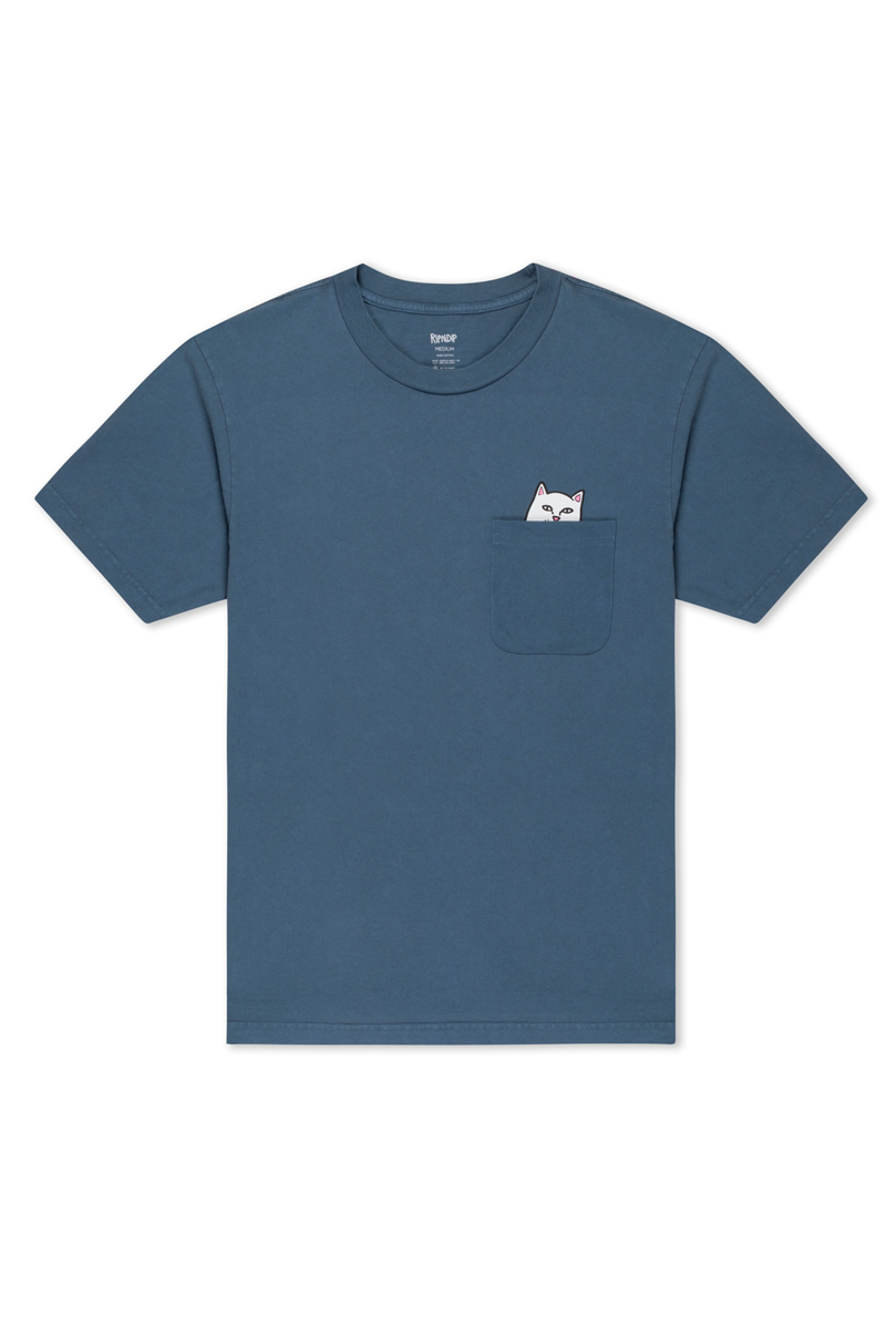 RIPNDIP(リップンディップ) LORD NERMAL POCKET TEE - Slate Mineral Wash