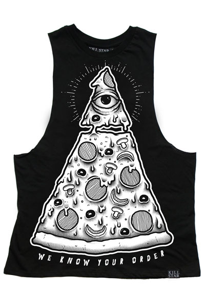 KILL STAR CLOTHING PIZZA ORDER MUSCLE TANK [B]