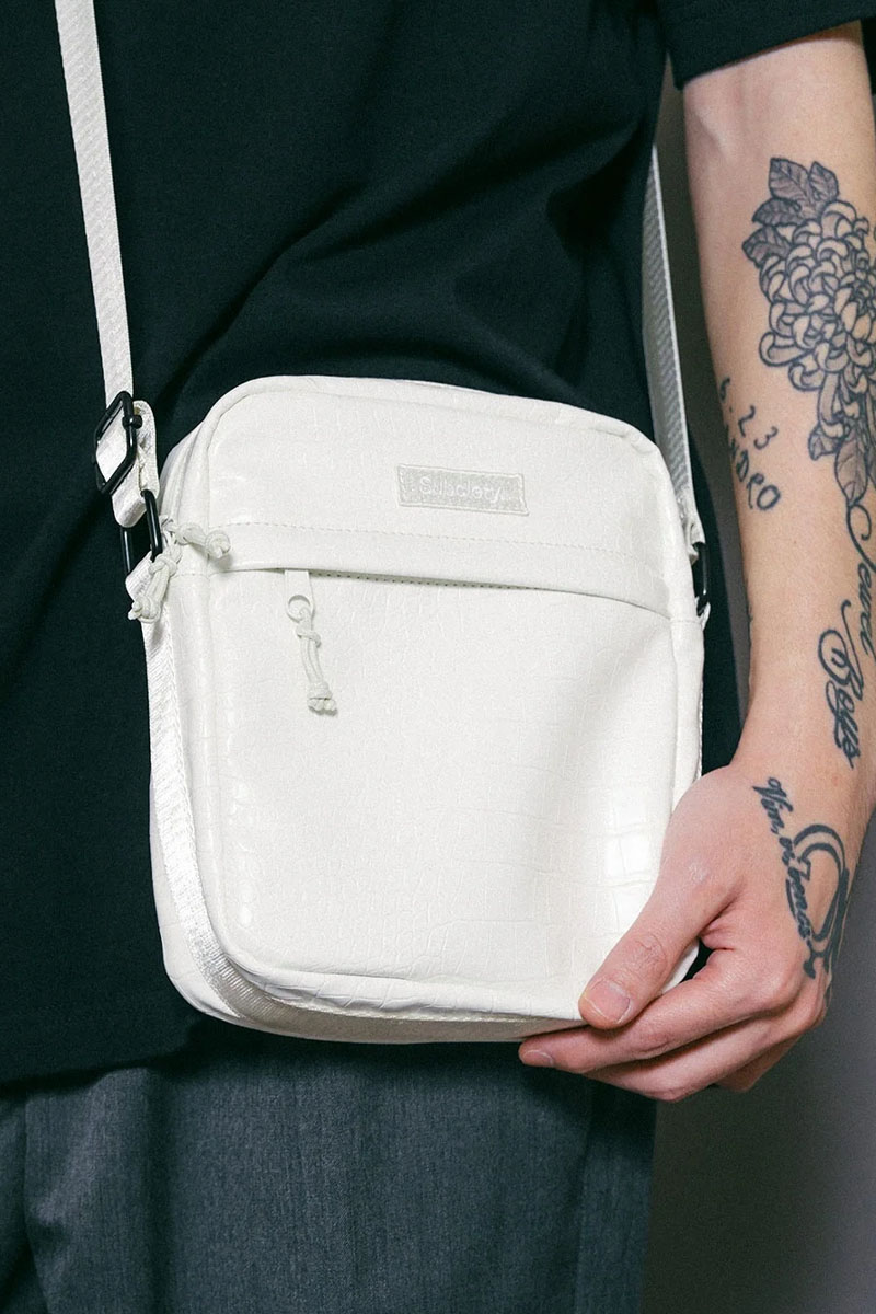 Subciety(サブサエティ) CROCODILE SHOULDER BAG IVORY