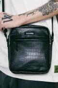 Subciety(サブサエティ) CROCODILE SHOULDER BAG BLACK